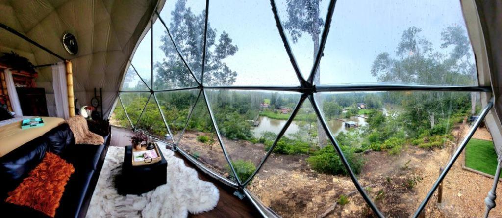 Waterfront Luxury Glamping Dome Hotel Rogersville ภายนอก รูปภาพ